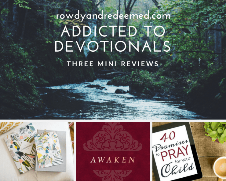 Three recent devotionals I've undertaken.